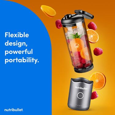 Потужний блендер-екстрактор Nutribullet 900 Series, матовий срібний, 25 000 об/хв, набір 11 предметів з чашами To Go 500 мл для смузі та соків