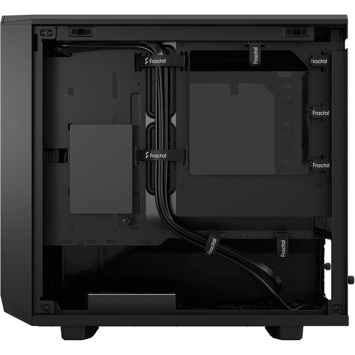 Корпус Fractal Design Meshify 2 Nano Black TG Dark Tint, скляна панель, чорний, компактний формат, для ігрового ПК