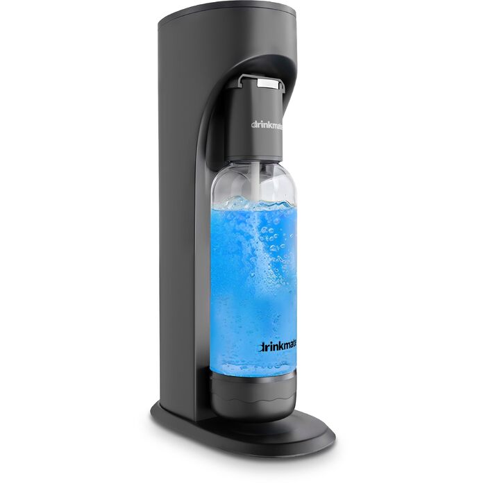 Сифон для газування води та соди DrinkMate Sparkling Water and Soda Maker 2.6, матовий чорний, 410-02-00