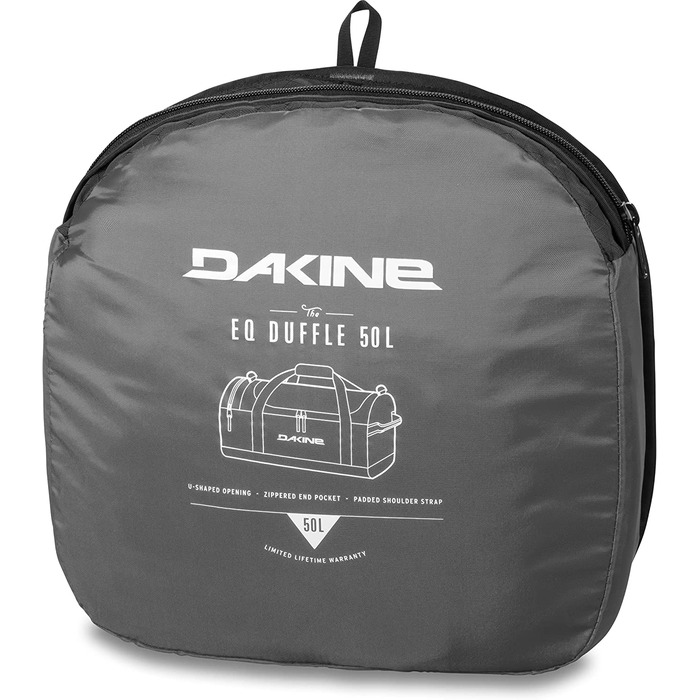 Спортивна сумка Dakine EQ Duffle 70 л, міцна та містка, чорна, з двосторонньою блискавкою