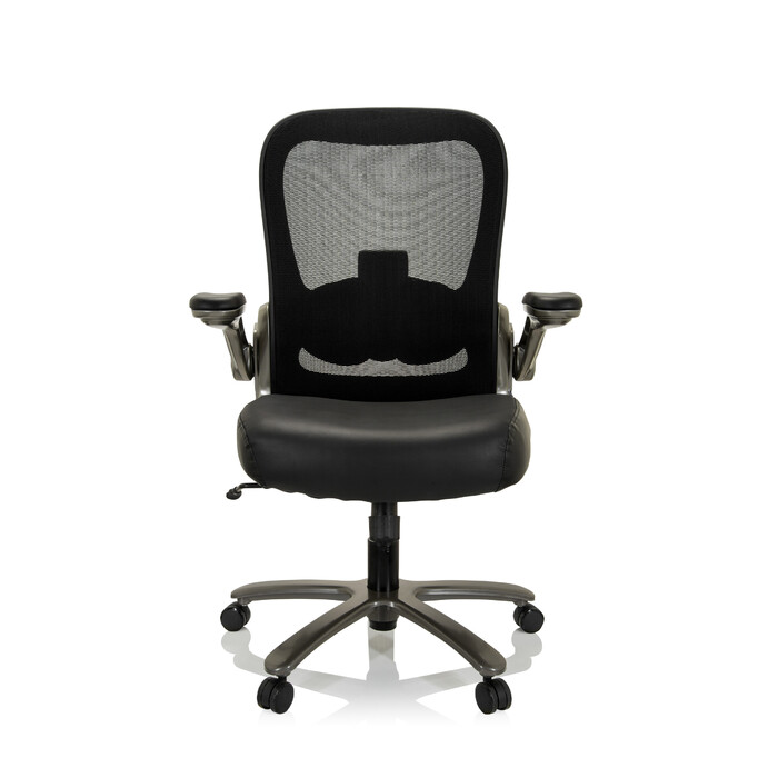 Надміцне крісло / офісне крісло INSTRUCTOR T I Titan XXL сітка / шкіра чорна hjh OFFICE