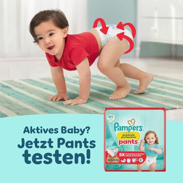 Підгузки Pampers Premium Protection розмір 3 (6-10 кг), упаковка 204 шт, преміум-захист від протікань та догляд за шкірою