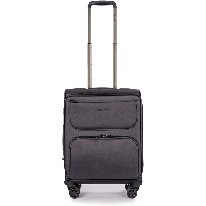 Валіза Stratic Bendigo Light+ м'яка, розширювана, на 4 колесах, з TSA-замком, чорна