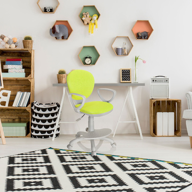 Дитячий стілець / дитячий письмовий стілець KID COLOUR G1 тканина зелений hjh OFFICE