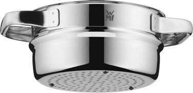 Набір каструль WMF Compact Cuisine 4 предмети для індукції з кришками, нержавіюча сталь Cromargan, з внутрішньою шкалою