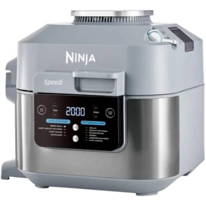 Фритюрниця повітряна Ninja ON400DE, 5,7 л, 1760 Вт, сіра, окрема, аерофритюрниця