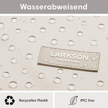 Рюкзак LARKSON Rolltop No 4 для жінок і чоловіків, з відділенням для ноутбука, для університету, роботи й велосипеда, великий туристичний рюкзак, водовідштовхувальний, універсальний розмір, колір пісочний