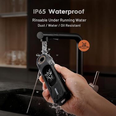Цифровий термометр для м'яса INKBIRD IHT-51K: кухонний електронний термометр для гриля, духовки та BBQ, водонепроникний IP65, з ультратонким щупом 1.8 мм