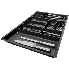 Лоток для столових приборів SO-BOX 2, 70,9×46,2 см, антрацитова канва, для шухляд NOBILIA до липня 2012, ширина 80 см