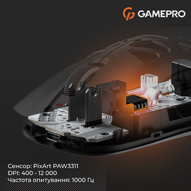 Бездротова ігрова миша GamePro Genesis Hollow (GM870HB)