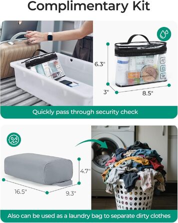Спортивна сумка-даффл BAGMART Puffer на 24 л для жінок, містка сумка для подорожей та вікендів (темно-сіра, L)