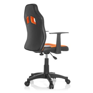 Дитячий письмовий стілець / дитяче крісло TEEN GAME AL чорний/помаранчевий hjh OFFICE