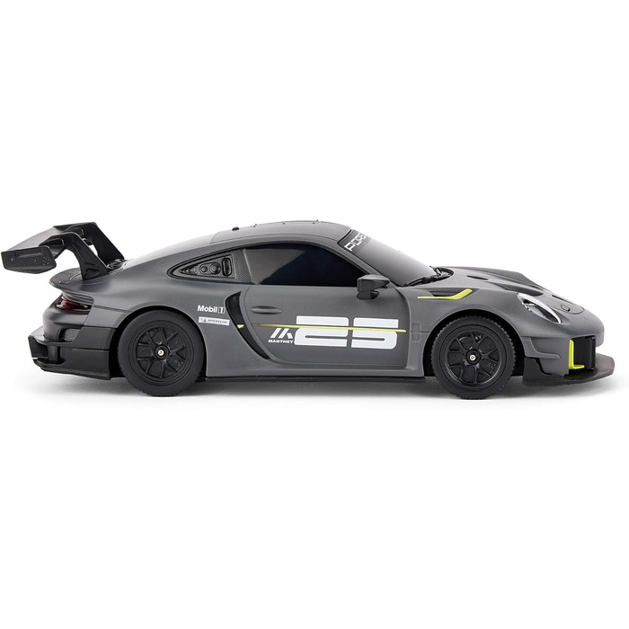 Porsche 911 GT2 RS Clubsport 25: Модель на радіокеруванні 1:24, сіра, ліцензійна, високошвидкісна RC-машина для хлопчиків та дівчаток