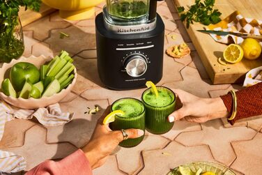 Блендер стаціонарний KitchenAid 5KSB2073EPL Pure Power чорний матовий, 1.5 л, 10 швидкостей, для смузі та супів