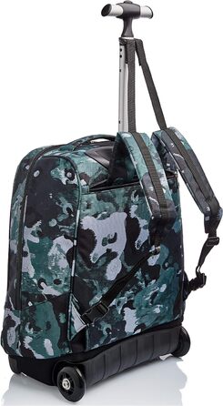 Дитячий шкільний рюкзак-тролей Invicta Camo Shade 2-в-1 на колесах, зелений, для хлопчиків і дівчаток, для школи та подорожей, з магнітною застібкою, 43 см