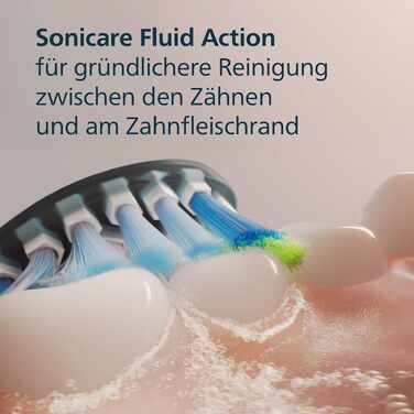 Смінні зубні щітки Philips Sonicare C3 Premium Plaque Defense, оригінальні насадки для видалення нальоту, чорні, 6 шт, HX9046/88