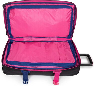 Велика дорожня валіза Eastpak TRANVERZ L 121 л, 79 см, темно-синя (Kontrast Escape Navy), на колесах, преміум-якість