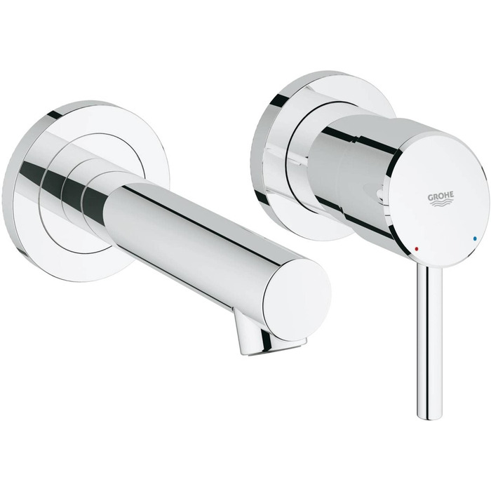 Змішувач для раковини GROHE Concetto одноручкий, з QuickFix, хромований (23739002) - для накладних раковин, винос 147 мм