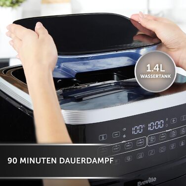 Фритюрниця з гарячим повітрям Breville Halo Flexi 7 л, функція парового приготування SteamFry