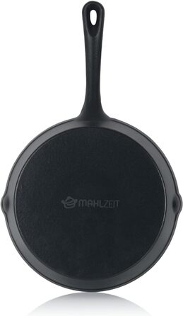 Емалювана сковорода з чавуну 24 см Blue Berry з двома носиками, для стейків, універсальна, преміум-якість