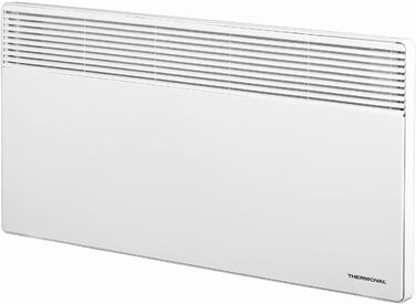 Електричний конвектор Thermoval TX 2500, 2,5 кВт, IP20, підлоговий або настінний електрообігрівач для дому та офісу, білий