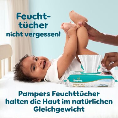Підгузки Pampers Premium Protection розмір 1 (2-5 кг), пачка 180 шт, на липучках