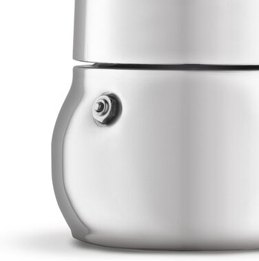 Гейзерна кавоварка Bialetti Kitty 6 чашок, нержавіюча сталь, срібляста