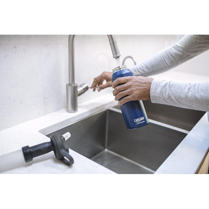 Пляшка для води CAMELBAK Eddy+ Lifestraw 1 л, біла, універсальна, для дорослих та дітей