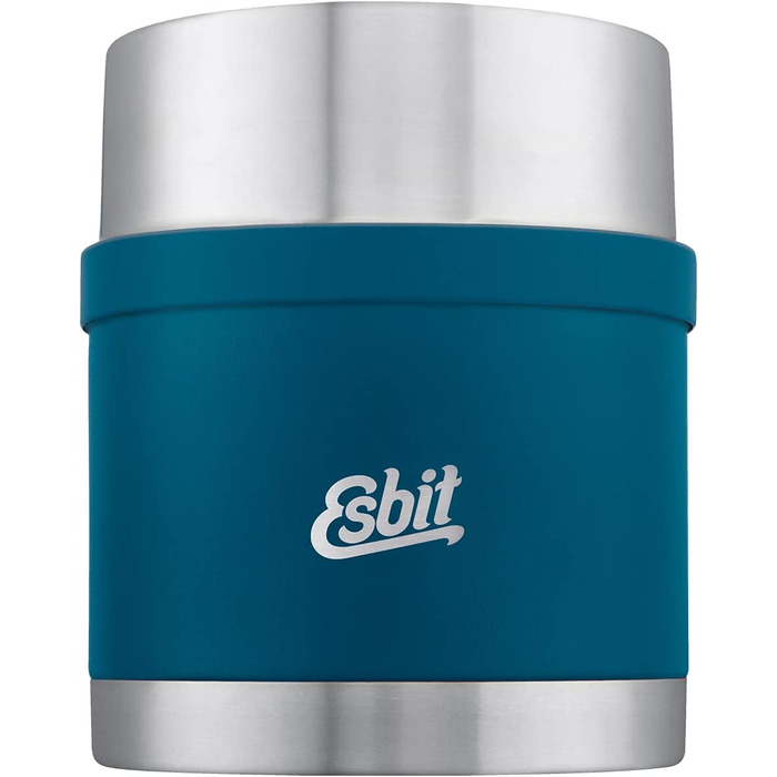 Термоконтейнер Esbit Sculptor для їжі 500 мл Polar Blue, з нержавіючої сталі, для гарячих і холодних страв, без манжети