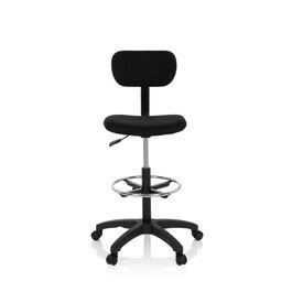 Робоче крісло / робочий табурет TOP WORK 05 тканина чорний hjh OFFICE