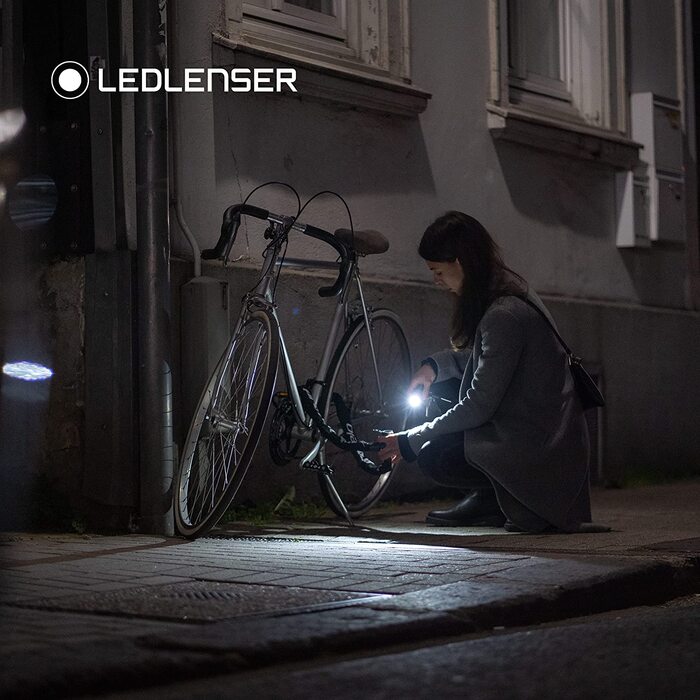 Ліхтар-брелок Ledlenser K4R, 120 люмен, 25 м, акумуляторний, USB зарядка, сірий