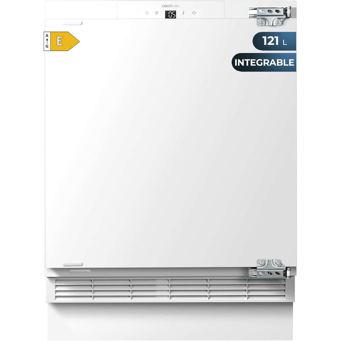 Міні-холодильник Cecotec Bolero CoolMarket TT 107: 121 л, вбудований, чорний, регулювання температури, відсік для овочів, морозильна камера