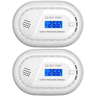 Розумний датчик чадного газу Aroha Smart Connect WLAN (набір 2 шт) — детектор CO з підтримкою Tuya & Smart Life, батарея на 10 років