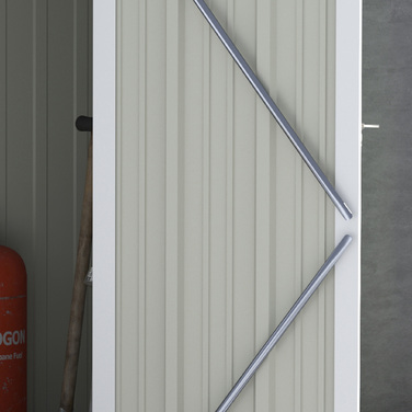 Outsunny Garden Shed Садовий сарай Садовий сарай з дверима Outdoor Steel Green 142 x 84 x 189 см