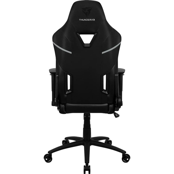 Ігрове крісло ThunderX3 TC5 чорне, ергономічний геймерський стілець для комп'ютера, навантаження до 150 кг