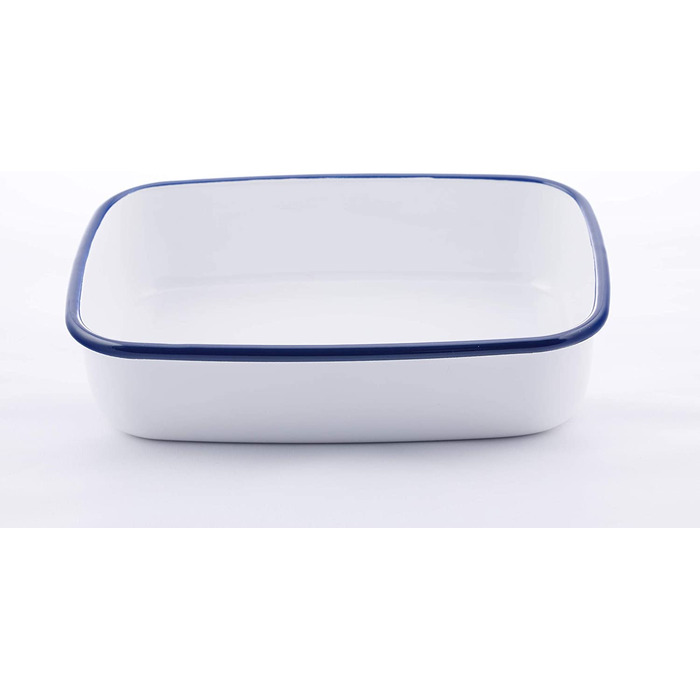 Емальований контейнер HoneyWare CLASSIC LINE з кришкою, 3 л, плоский, термостійкий до 400°C, підходить для всіх типів плит, духовки та гриля, для зберігання їжі та приготування страв