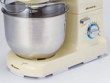 Ariete 1596 Pastamatic Gourmet 1950 - планетарний міксер з набором насадок для тіста, збивання та замішування - 10 швидкостей, бежевий