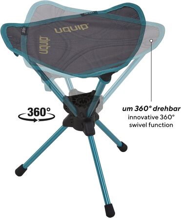 Туристичний складаний стілець Uquip Three Sixty Mini, трикутний, легкий, до 130 кг
