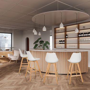 Барні стільці SCANDI HIGH, білі, 2 шт. — hjh LIVING
