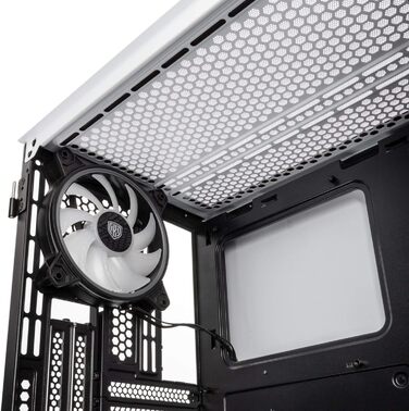 Корпус для ПК KOLINK Citadel Mesh Micro-ATX RGB, білий, з прозорою боковою панеллю, скляний, компактний, підсвітка, для комп'ютера