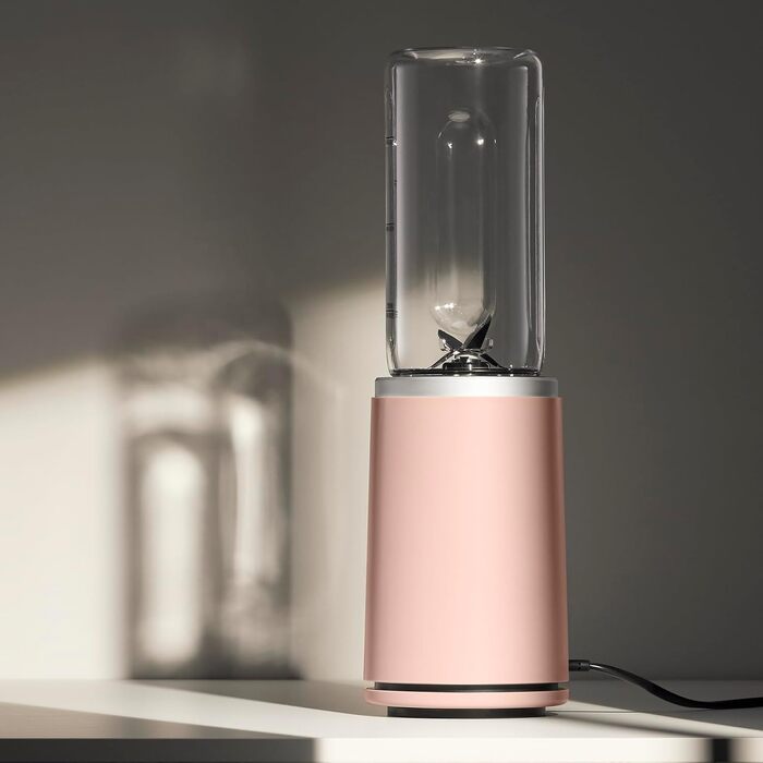 Блендер портативний WMF Mix & Go Touch Smoothie Maker 500 Вт, пляшка для смузі, нержавіюча сталь, рожевий (Pearl Blush)