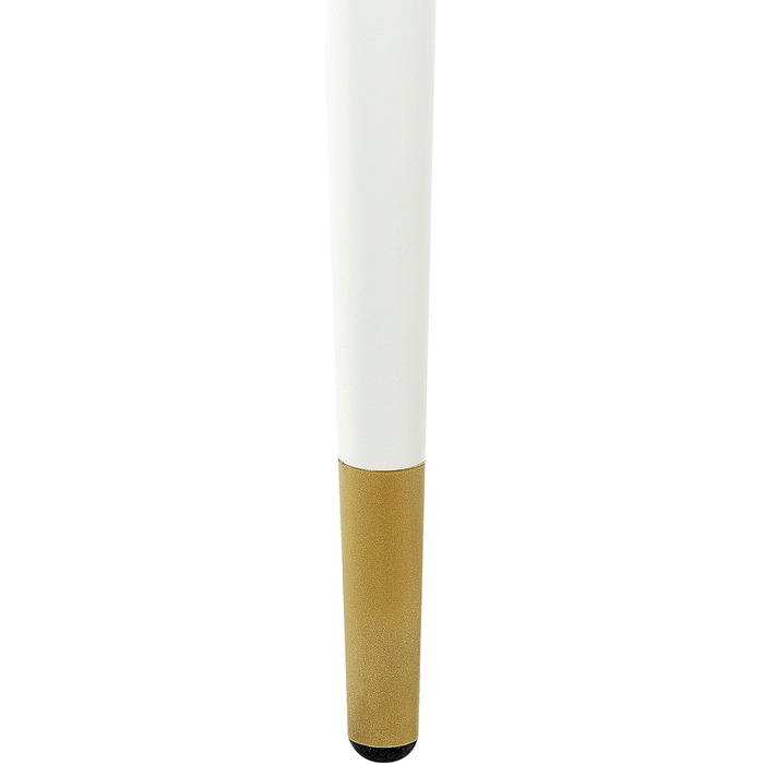 Стільниця Beliani Glamour з МДФ під мармур, біла, овальна, 120 x 70 см, металеві ніжки