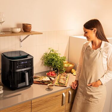 Аерофритюрниця без олії Cecotec Cecofry Mist 7000, 7 л, 1700 Вт, 4-в-1: фритюрниця, пароварка, ферментер, сушарка, 1,4 л резервуар для води, 8 програм, 40-200°C