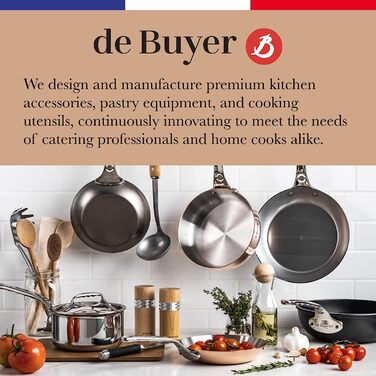 Млинцева сковорода de Buyer CHOC Resto 26 см, антипригарна, чорна, металева