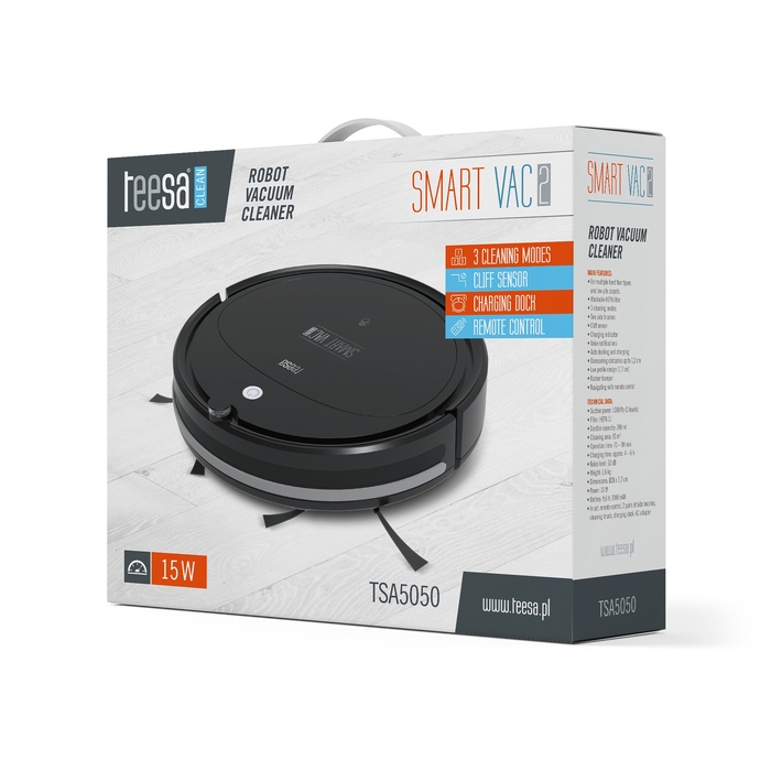 Робот-пилосос Teesa SMART VAC 2, чорний