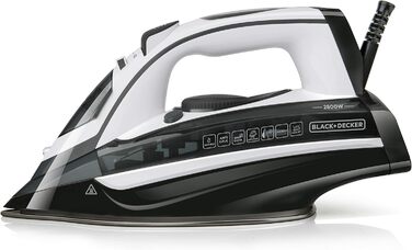 Парова праска BLACK+DECKER BXIR2802E, 2800 Вт, пластик, 370 мл, біла