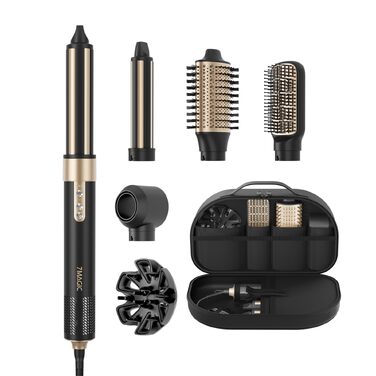 Стайлер для волосся 6 в 1 7MAGIC Airstyler: іонний фен та автоматичний плойка-локони (Obsidian)