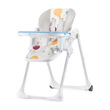 Дитячий стільчик Kinderkraft Yummy – багатофункціональний, для малюків від народження, PU-матеріал, легко миється