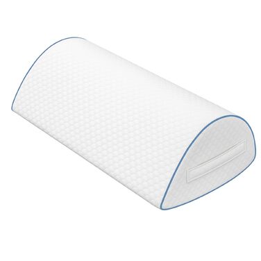Подушка для сну на боку Pozico: ортопедична подушка для ніг з піни Memory Foam для колін, стегон та спини, знімний чохол, біла