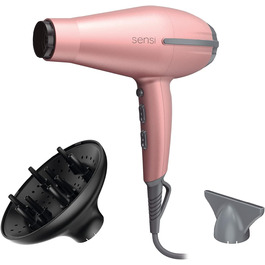 Фен професійний Gama Italy Tempo 5D Sensi 2200 Вт - 5D Ultra Ozone Ion Protect, Рожевий